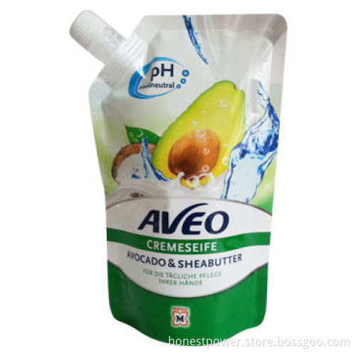 Detergent Packaging Bag, Spout Pouch with Rotogravure Printing, Custom Designs and Sizes Accepted